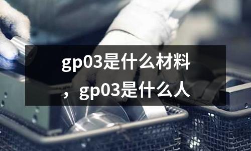 gp03是什么材料，gp03是什么人