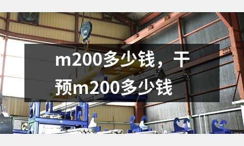 m200多少錢，干預m200多少錢