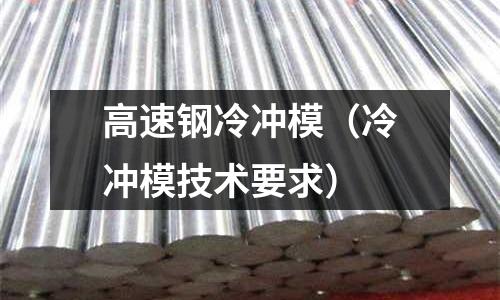 高速鋼冷沖模（冷沖模技術(shù)要求）