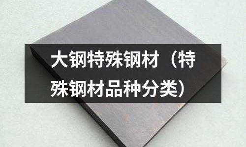 大鋼特殊鋼材（特殊鋼材品種分類）