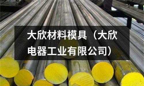 大欣材料模具（大欣電器工業有限公司）