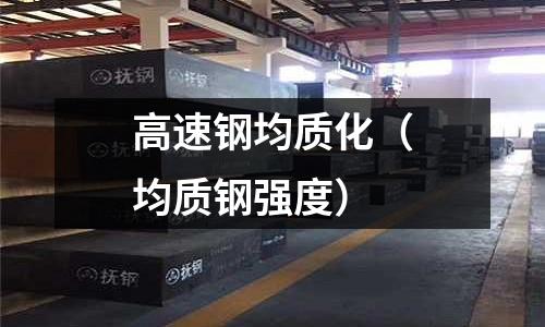 高速鋼均質化（均質鋼強度）