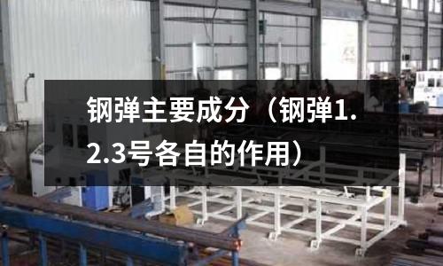 鋼彈主要成分（鋼彈1.2.3號各自的作用）