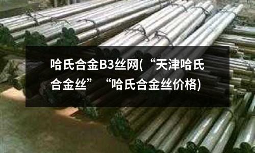 哈氏合金B3絲網(“天津哈氏合金絲”“哈氏合金絲價格)