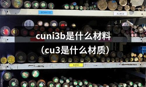 cuni3b是什么材料（cu3是什么材質）