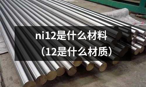 ni12是什么材料（12是什么材質）