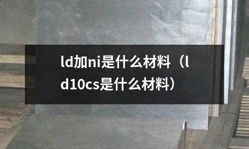 ld加ni是什么材料（ld10cs是什么材料）